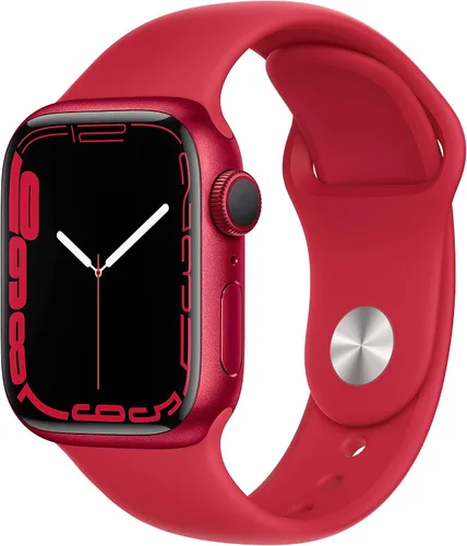Miniatura 20 de Apple Watch - Serie 7 [GPS 41mm] Reloj inteligente con caja de aluminio azul con correa deportiva azul abismo. Rastreador de actividad física