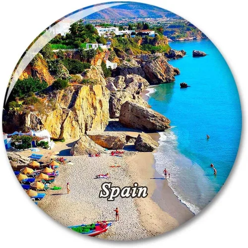 España Balcón Europeo, Nerja Nevera Imán Decorativo Imán Turístico Ciudad Viaje Recuerdo Colección Regalo Fuerte Refrigerador Pegatina Bxt4cm5310