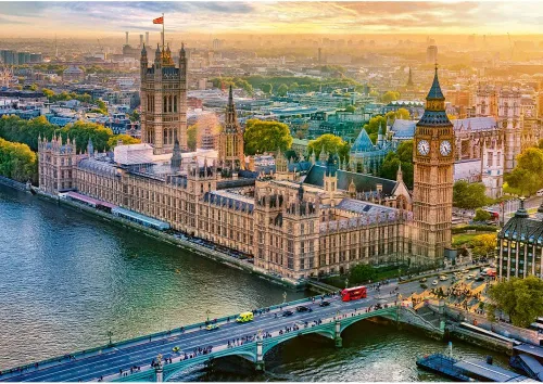 Miniatura 2 de Trefl Palace of Westminster, Londres, Inglaterra, rompecabezas de 1000 piezas Prime de cartón grueso de 27 x 19 pulgadas, entretenimiento creativo