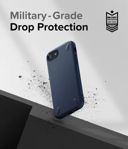 Miniatura 5 de Ringke Onyx - Funda protectora compatible con iPhone SE 5G (3ª generación, 2022), resistente, duradera, a prueba de golpes, de poliuretano marino