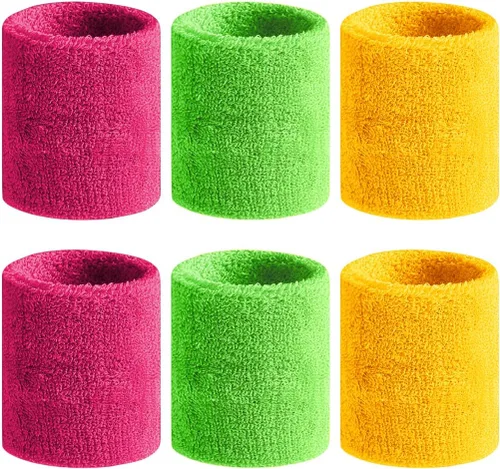 Miniatura 13 de BEACE Bandas para el sudor - Muñequeras deportivas para hombres y mujeres - Absorción de humedad, tela de rizo de algodón atlética para tenis
