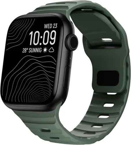 Correa de silicona impermeable compatible con Apple Watch Ultra de 49mm 46mm 45mm 44mm 42mm 41mm 40mm 38mm, bandas deportivas para hombres y mujeres
