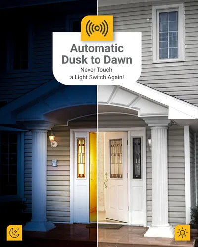 Miniatura 2 de Sunco - Paquete de 10 bombillas LED B11 para exteriores del atardecer al amanecer, bombillas Edison para iluminación de porche, 500 LM, 5 W