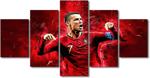 Miniatura 53 de TUMOVO Lienzo decorativo para pared, cuadro de Cristiano Ronaldo, cuadros de club de fútbol, impresiones en lienzo, póster de arte de pared, arte