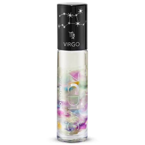 Miniatura 15 de Blossom Brillo de labios con signo del zodiaco con aroma a vainilla, brillo labial roll-on hidratante e hidratante con cristales del zodiaco, Acuario