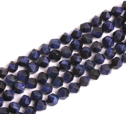 Miniatura 9 de GEM-Inside - Cuentas sueltas de amatista natural de 0.236 pulgadas (0.236 in), facetadas, color morado cuadrado, cristal de Cambay, piedra