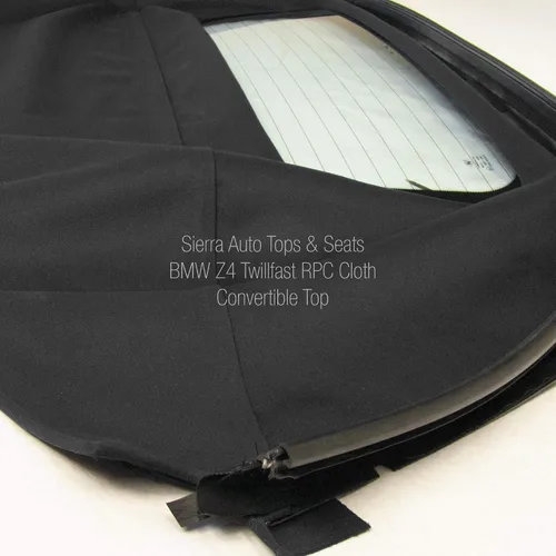 Miniatura 6 de Sierra Auto Tops & Seats Parte superior convertible para BMW Z4 2003-2008, color negro, lona Stayfast, repuesto superior convertible con ventana