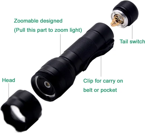 Miniatura 6 de 940nm IR linterna infrarroja iluminador linterna, 940nm IR iluminador linterna linterna visión nocturna, 940nm linterna infrarroja para caza, cámara