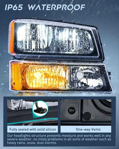 Miniatura 4 de Faros delanteros Nilight Silverado 2003-2006