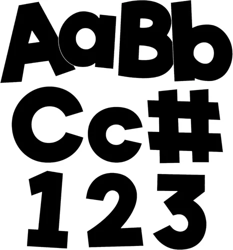 Miniatura 20 de Carson Dellosa 152 Piezas Letras Coloridas de Pizarra para Tablón de Anuncios de 4 Pulgadas para Aula, Letras del Alfabeto en Mayúsculas, Números