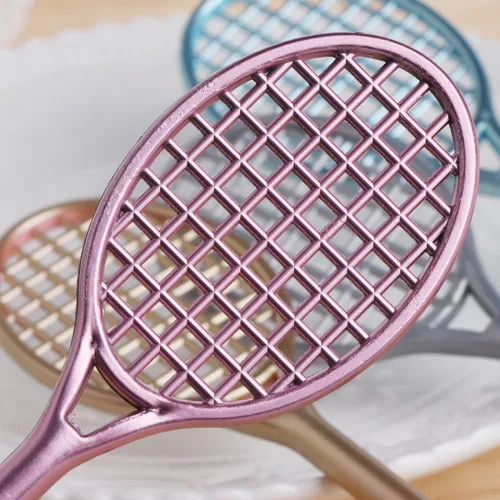 Miniatura 3 de Mini raqueta de bádminton con forma de limo, kit de suelo de cristal para jugar con bolígrafo de gel de limo