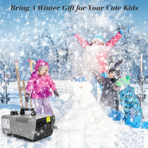 Miniatura 7 de blessny Máquina de nieve de alta velocidad, control remoto con cable, portátil, máquina de copo de nieve artificial de alta calidad para fiestas