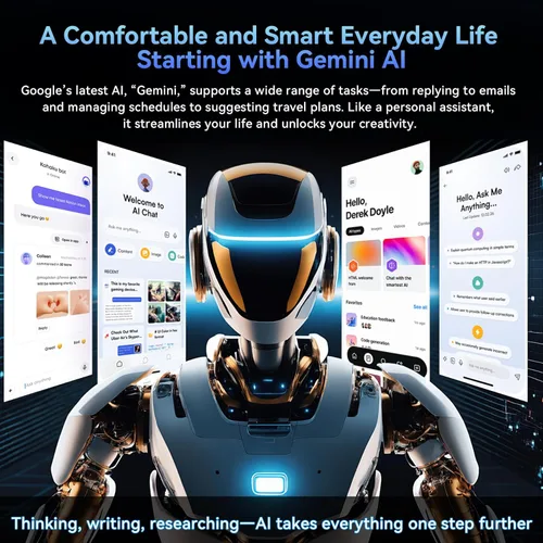 Miniatura 8 de Tablet 2026 Android 16 Tablet with Gemini AI 3.5, 11 Inch FHD Display, 24GB RAM 128GB ROM/2TB TF, T7250 CPU + 13MP Camera, 8000mAh, Widevine L1