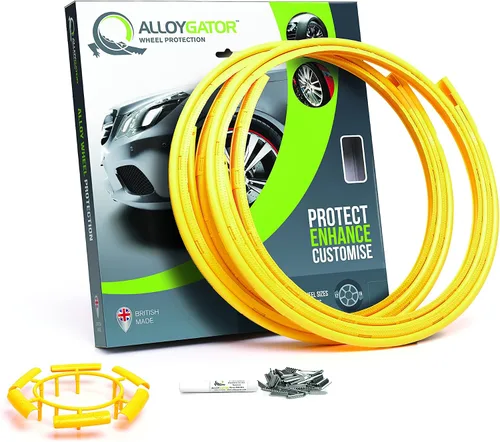 Miniatura 8 de AlloyGator Protector de Llanta Dorado para Ruedas de Automóvil (Se Adapta a Ruedas de 12-24" de Diámetro) - Paquete de 4 Protectores de Rueda