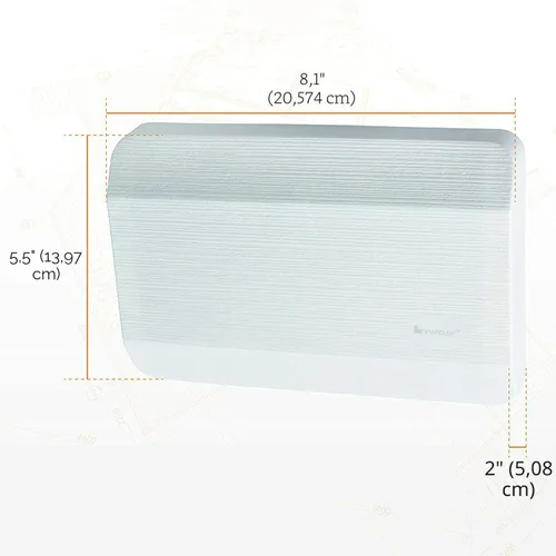 Miniatura 3 de Newhouse Hardware CHM3DCOVER Tapa para timbre de puerta, solo cubierta, se adapta a la mayoría de los modelos Nutone, Blanco