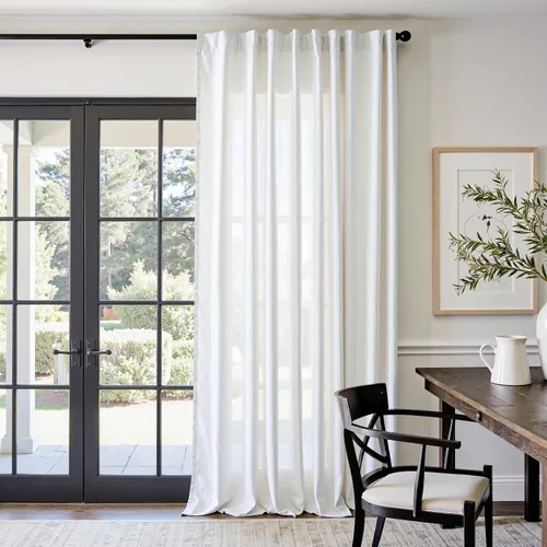 Miniatura 85 de JINCHAN Cortinas de lino de 108 pulgadas de largo, juego de 2 paneles, cortinas de ventana para sala de estar y dormitorio, cortinas
