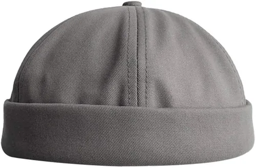 Miniatura 3 de Sombreros para hombre, gorro de marinero, gorro de trabajo, puño enrollado, sombrero retro sin ala ajustable
