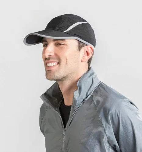 Miniatura 35 de connectyle plegable malla deportes cap con transpirable con rayas reflectantes Sun Runner Cap