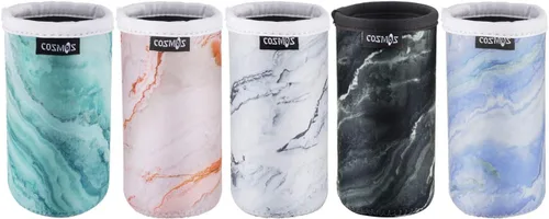 CM Fundas delgadas de neopreno suave para latas, aislantes delgadas, enfriador de latas, soporte para latas de 12 onzas líquidas, bebidas