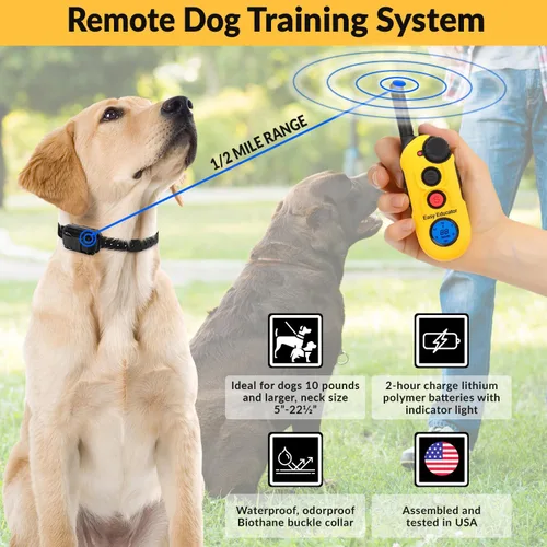Miniatura 3 de E-Collar Educator EZ-900 - Collar de entrenamiento de perros de 1/2 milla para perros Sm & Med (más de 10 libras) - Control remoto LCD ergonómico