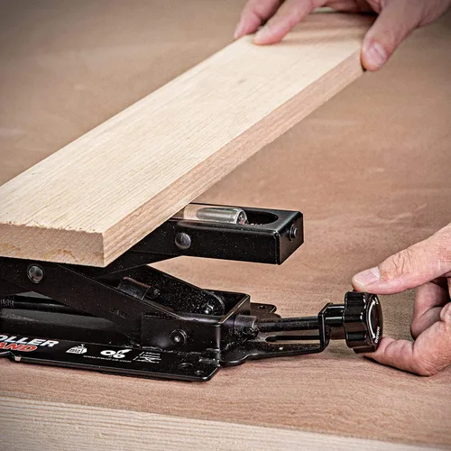 Miniatura 4 de Trend Soporte de sierra de inglete ajustable con rodillos, capacidad de 140 libras y ajuste de altura de 2 pulgadas a 6.3 pulgadas, R/STAND/A