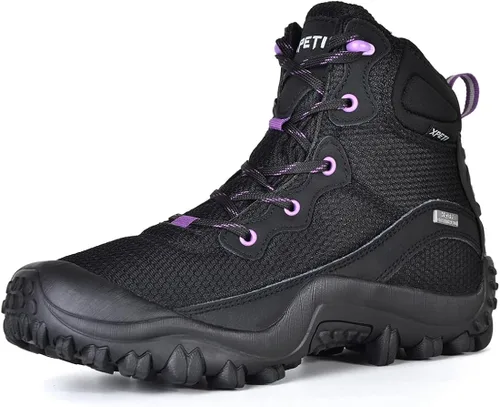 XPETI Botas de senderismo Dimo Mid impermeables para exteriores antideslizantes