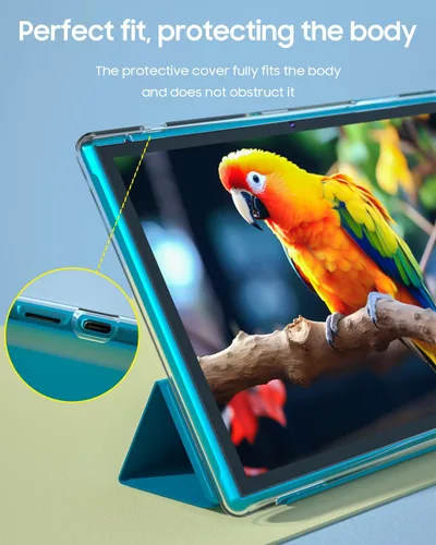 Miniatura 6 de Tablet 2 en 1 con funda para teclado y ratón, tableta de 10 pulgadas Android 15 Tablets PC, 8 GB RAM+32 GB ROM compatible con 1 TB expandible, Azul