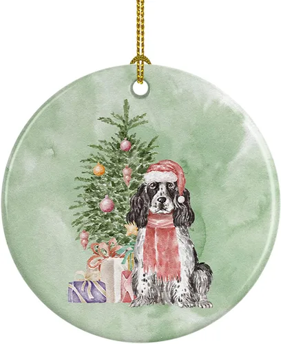 Miniatura 41 de Caroline's Treasures Bulldog, Bulldog inglés #2 y árbol de cerámica adorno colgante para árbol de Navidad, decoración colgante para el hogar