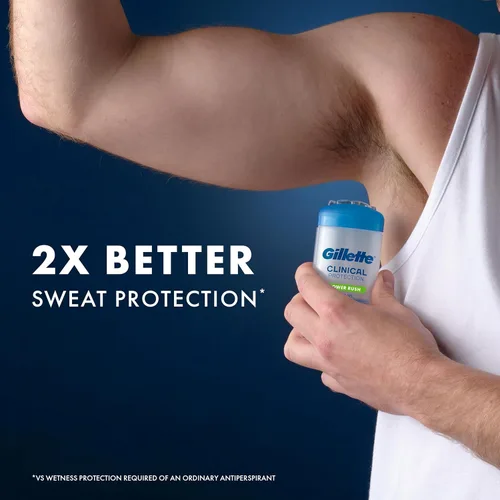 Miniatura 4 de Gillette Antitranspirante clínico y desodorante para hombres, protección 72HR contra el sudor y el olor, frescura de larga duración, tecnología