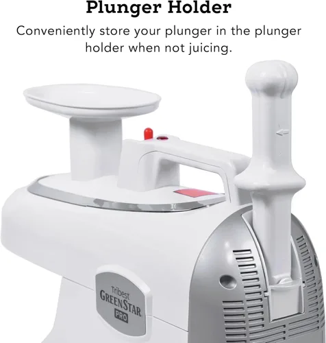 Miniatura 6 de Tribest Greenstar GS-P501-B Pro Jumbo - Exprimidor de masticación lenta, exprimidor de prensa fría de doble engranaje y extractor de jugo