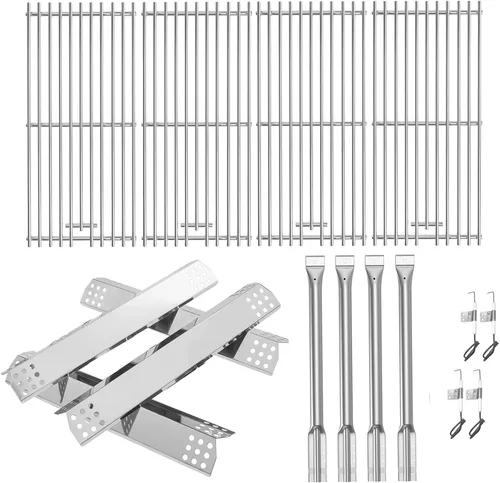 740-0781 Piezas de parrilla para KitchenAid 740-0781 750-0781 720-0856V 720-0856, parrilla de cocción, placa de calor y kit de quemador para piezas
