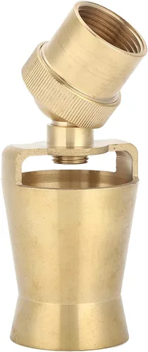 AYNEFY Boquilla de pulverización de fuente, G1in DN25 de latón ajustable para fuente de agua, rociador para estanque de jardín, biblioteca de parque