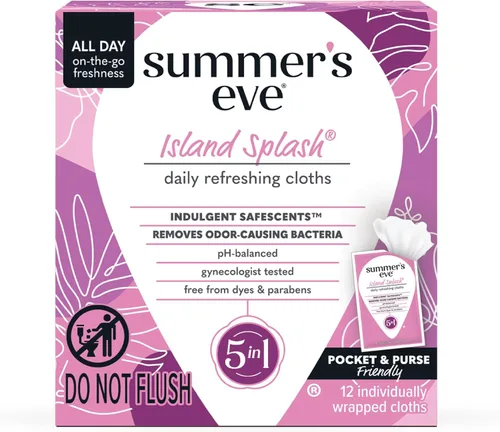 Miniatura 14 de Summer's Eve Blissful Escape - Toallitas femeninas, fórmula suave con pH equilibrado que ayuda a controlar el olor vaginal, toallitas envueltas
