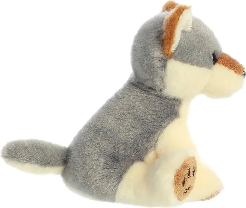 Miniatura 2 de Aurora - Lil Monty Moose Lil Wiley Wolf - 5" Lil Wiley Wolf, gris, modelo: 03514