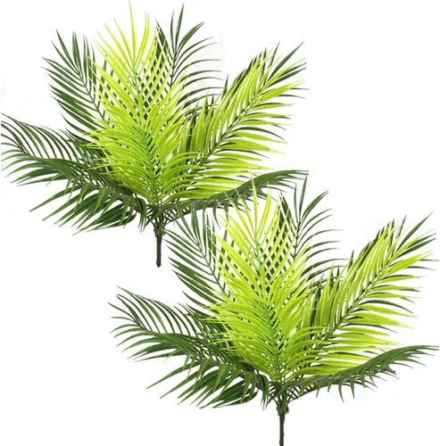 Miniatura 74 de Plantas artificiales de Monstera, hojas de tortuga tropical falsas, arbustos de vegetación decorativa, planta falsa, hojas de palmera sintéticas