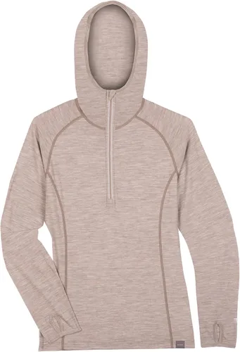 Miniatura 4 de MERIWOOL Sudadera con capucha para mujer ligera de lana merina manga larga térmica