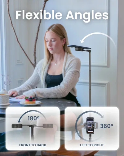 Miniatura 6 de KraftGeek Trípode magnético de doble cara de 67 pulgadas para iPhone MagSafe, trípode para selfie de apertura automática con control remoto