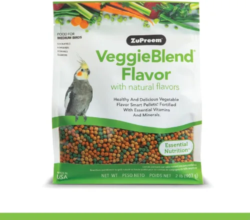 Miniatura 11 de ZuPreem Sensible Seed Alimento para Aves, Cacatúa, Agapornis, Cuáquero, Conuro Pequeño, Mezcla de Semillas y Pellets para Aves Medianas, Complemento
