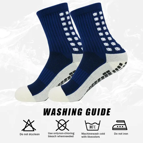 Miniatura 6 de YUFREE SUN Calcetines de agarre de fútbol para hombre, jóvenes, atléticos, antideslizantes, para fútbol, baloncesto, hockey, rugby, 4 pares