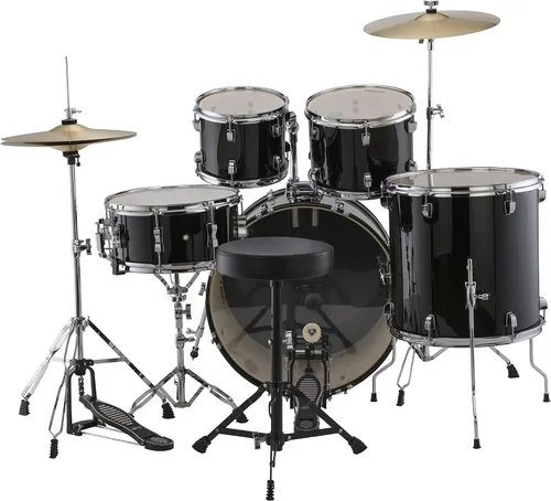 Miniatura 3 de Ludwig 5 pieza Accent "Disco" Set de carga (Negro)