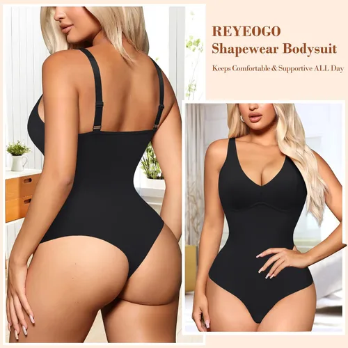 Miniatura 2 de REYEOGO Body moldeador de cuerpo completo para mujer, con control de abdomen, entrenamiento de cintura, adelgazante, moldeador de cuerpo, tanga