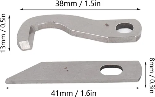 Miniatura 2 de Overlock Blade Juego de cuchillos de serger superior e inferior, 8 piezas de cuchillo de servidor para 925D 929D 935D 1034D PL1500 piezas piezas