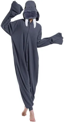 Miniatura 3 de dressfan Pijama de morsa, disfraz de morsa, disfraz de morsa, disfraz de cosplay
