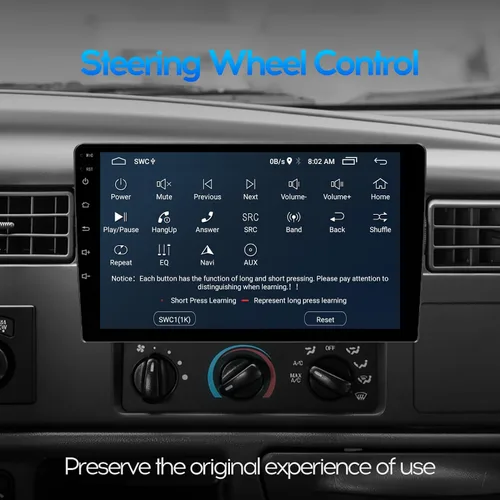 Miniatura 7 de 9" IPS Visualización Completa Táctil 2+32G Radio de Coche Doble Din Receptores de Audio Vídeo Estéreo con CarPlay Inalámbrico Android Auto Cámara