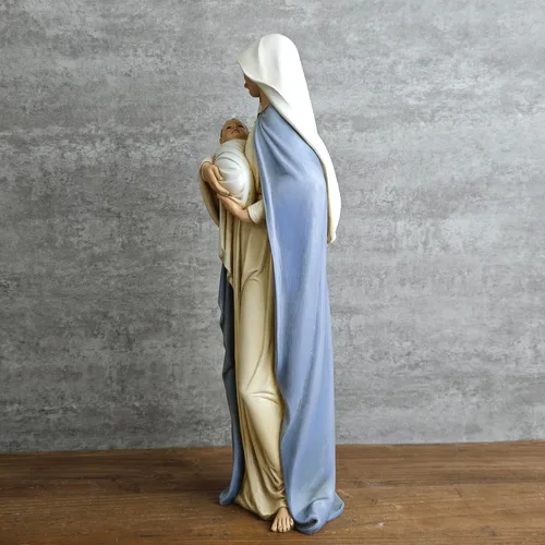 Miniatura 4 de Estatua católica BC de la Madonna con el Niño, Figura de la Santísima Virgen María, Regalo religioso de la Madre Sagrada para mamá, 12.75