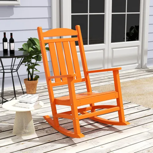 Miniatura 2 de WestinTrends Malibu - Mecedora para exteriores/patio, color naranja