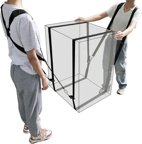 Miniatura 8 de Correas móviles de hombro con correas de amarre de carga - Mueve, levanta, transporta, pestañas y asegura objetos pesados, muebles
