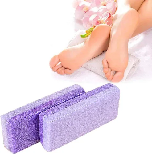 Miniatura 6 de Herramienta de pedicura exfoliante de pies, 4 unidades, removedor de callos para pies (morado)