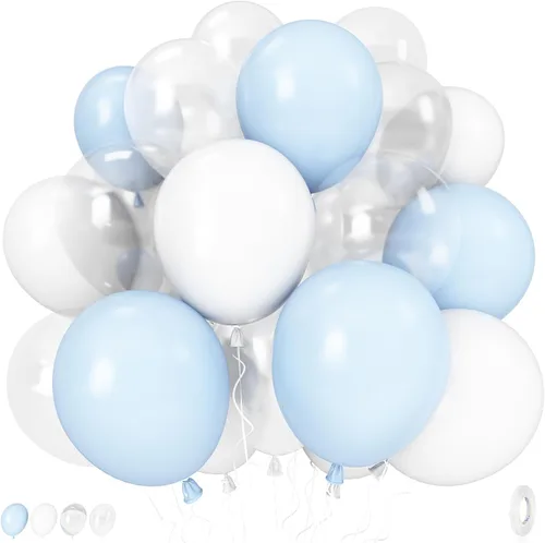 Miniatura 45 de Globos pastel, 12 pulgadas, 35 globos, látex rosa claro, azul, amarillo, blanco, multicolor, niños, graduación, Pascua, boda, fiesta arcoíris