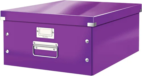 Miniatura 35 de Leitz Caja de almacenamiento A5, rango de clic y tienda 60430001 - Caja de almacenamiento pequeña, blanca A5 Azul (Ice Blue)